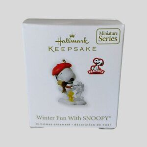 Hallmark Keepsake Ornament, Winter Fun With Snoopy, Peanuts Gang, 2010 13th